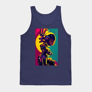 Ninja warrior robot Tank Top